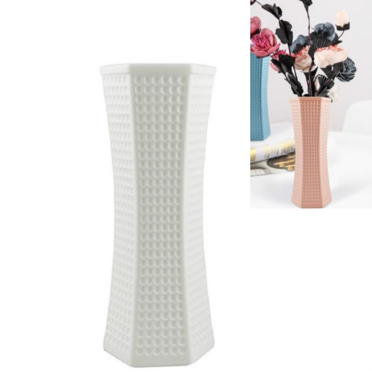 Versatile Plastic Vase for Creative Wet and Dry Flower Arrangements - Pink