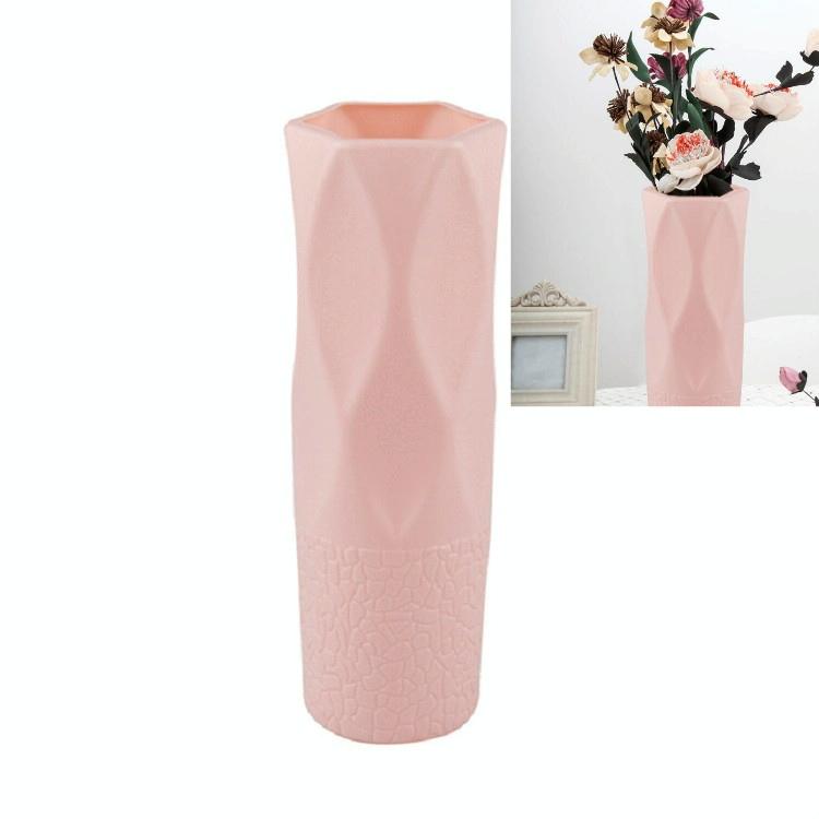 3-piece Plastic Vase Set for Dry and Wet Flower Arrangements and Floral Decor - White