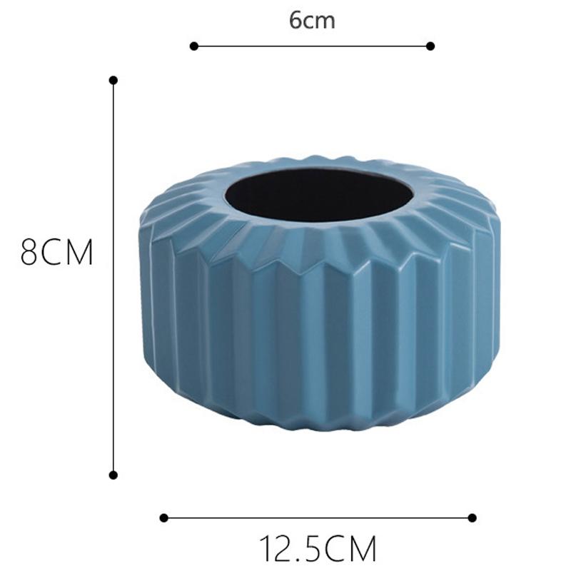 Versatile Vase for Wet and Dry Flowers - Glazed Decorative Pot - Light Green