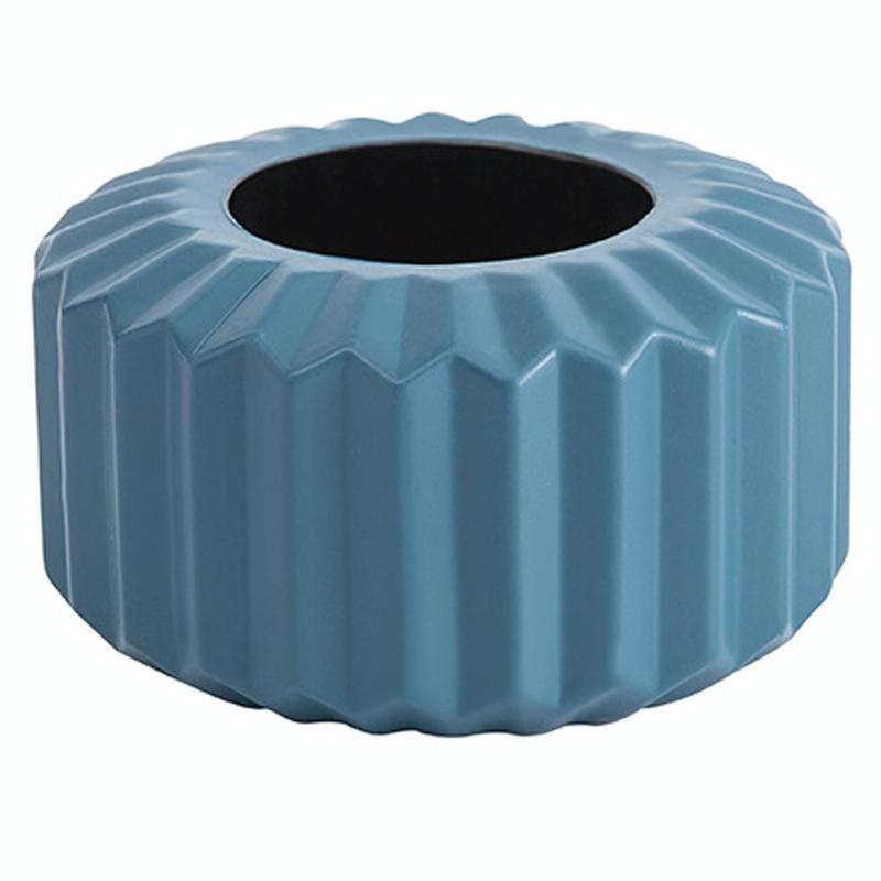 Versatile Vase for Wet and Dry Flowers - Glazed Decorative Pot - Light Green