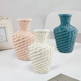 Versatile Plastic Vase for Fresh and Dried Floral Arrangements - Blue