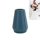 2-piece Plastic Vase for Creative Flower Arrangements - Blue