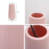 Versatile Plastic Flower Vase for Dry and Wet Arrangements - Green