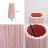 Versatile Plastic Flower Vase for Dry and Wet Arrangements - Green