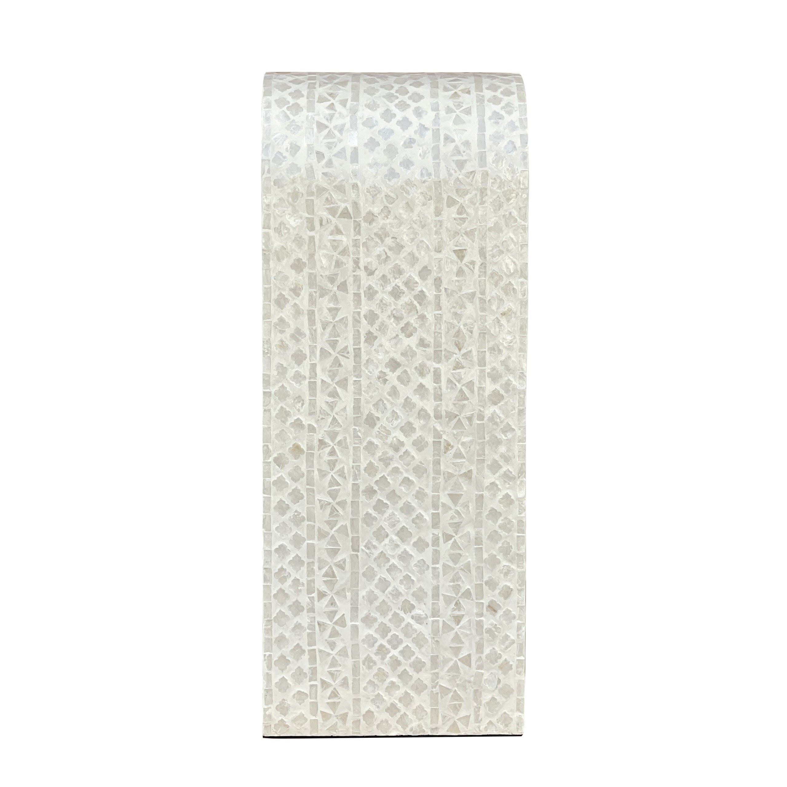 PEARLESCENT MOTHER OF PEARL HAND MADE CONSOLE TABLE