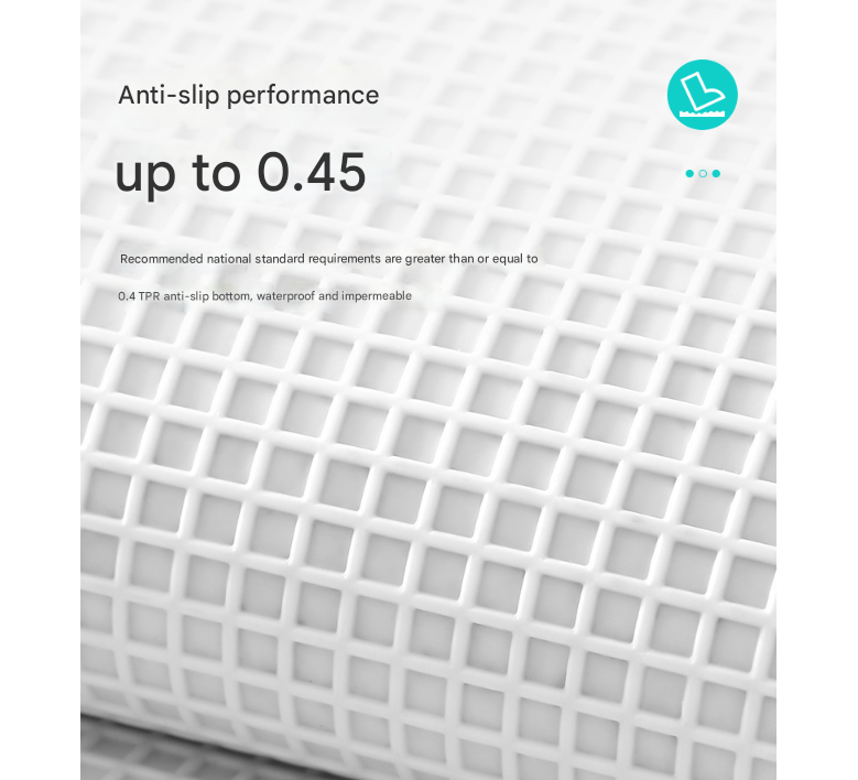 Blue Bath Mat - Super Absorbent, Non-Slip Bathroom Floor Mat - 50x80cm